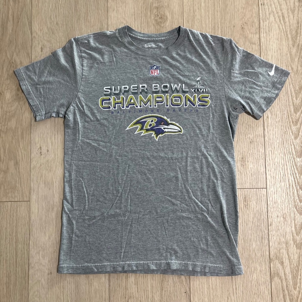 Vintage Baltimore Ravens Super Bowl Champions Nike T-shirt Size M